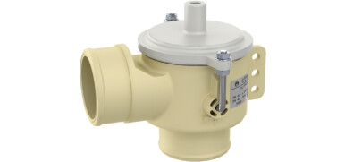 Afvoerventiel, 2-weg, Kunststof, tule/draad, DN40, Vacuum gestuurd