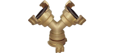 Driewegstuk, messing, Geka model