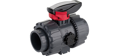 PVC Kogelkraan, 2-weg, lijmaansluiting, ISO-Top