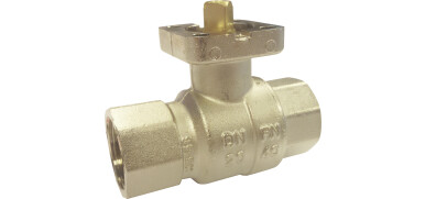 Messing Kogelkraan, 2-weg, ISO-Top, Ball-O-Matic, binnendraad, zwaar model