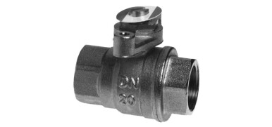 Regelkogelkraan, 2-weg, messing verchroomd, binnendraad, hoge druk, PN6