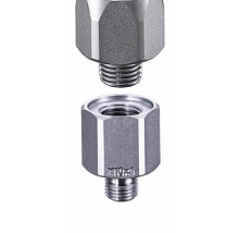 SUCO Verloopadapter, RVS, M10x1, (Voor Suco drukschakelaar G1/4")