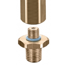 SUCO Verloopadapter, messing, NPT1/4"-18, (Suco Vacuümschakelaar Type 0151)