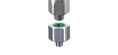 SUCO Verloopadapter, Verzinkt staal, 3/8"-24 UNF-2A, (Suco drukschakelaar Hex 24, Hex27)