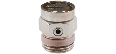 Radiator-ontluchtingsventiel, messing verchroomd, 10 bar, buitendraad