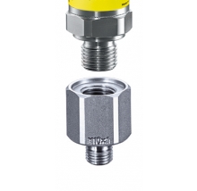 SUCO Verloopadapter, RVS, M10x1, (Voor Suco SOS drukschakelaar G1/4")