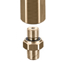 SUCO Verloopadapter, Messing, NPT1/8"-27, (Suco Vacuümschakelaar Type 0151)