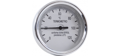 Thermometer, achteraansluiting